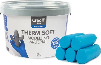 Image de Pâte à modeler Creall bleue - pâte à modeler souple pour enfants - 2000 grammes