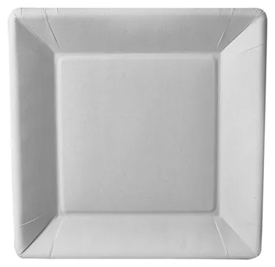 Produktbild von Papstar 86615, Teller, Quadratisch, Karton, Weiß, Einfarbig, 50 Stück(e)