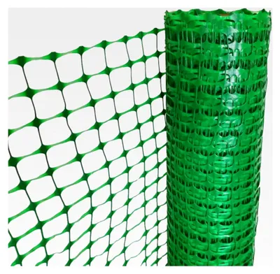Produktbild von Warnzaun | Bauzaun | Absperrzaun | 1 x 50m | grün | zur Absicherung und Kennzeichnung von Baustellen und Gefahrenzonen