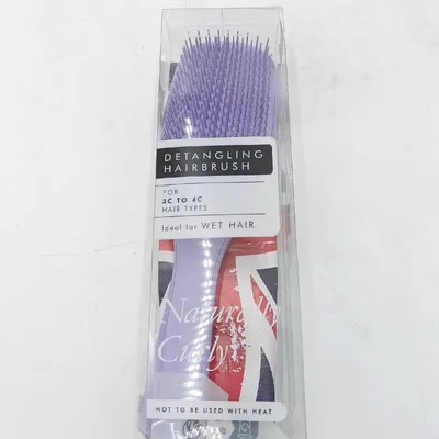 Produktbild von Tangle Teezer Haarbürste Haarpflege Natürlich lockig Entwirrende Bürste für 3C bis 4C Haartyp Lila