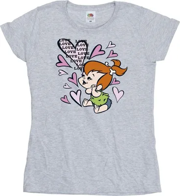 Produktbild von The Flintstones - "Love Love Love" T-Shirt für Damen BI48607 (XL) (Grau)