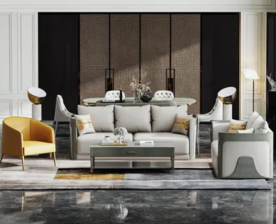 Produktbild von Design Couchen Sofas Polster 32 Sitzer Sofagarnitur Garnituren Set Leder Sofa
