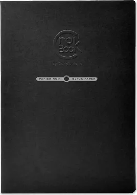 Produktbild von Clairefontaine 5x Skizzenheft A3 Hochformat 20 Blatt schwarz Schwarz 60317C