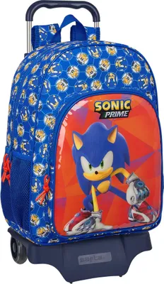 Zdjęcie produktu dla Plecak szkolny na kółkach Sonic Prime Blue 33 x 42 x 14 cm