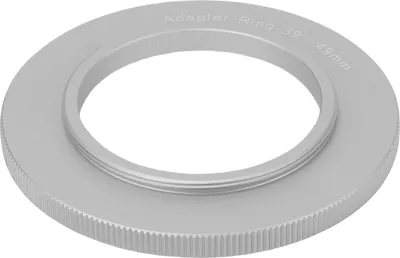 Obrázok produktu pre Adaptérný krúžok pre objektív fotoaparátu, strieborná zliatina hliníka, 49 mm na 39 mm, príslušenstvo