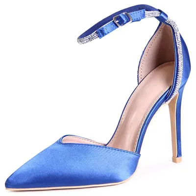 Produktbild von topschuhe24 2652 Damen Spitze Pumps High Heels Glitzer , Farbe:Blau, Größe:39 EU