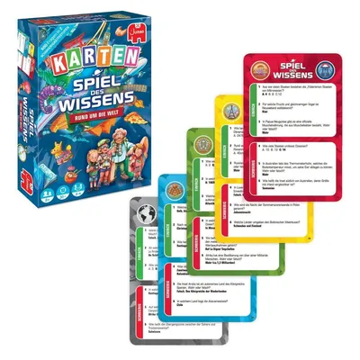 Produktbild von Jumbo Spiele Kartenspiel, Spiel des Wissens: Rund um die Welt, Größe M