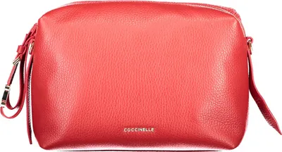 Produktbild von Elegante Rote Schultertasche mit Verstellbarem Riemen und Reißverschluss