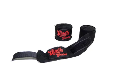 Produktbild von Gladts Boxbandagen – 460 cm – Erhältlich in Schwarz, Blau, Rot, Rosa, Weiß & Grün – Elastische Handbandagen für Boxen, Kickboxen, Muay Thai & MMA