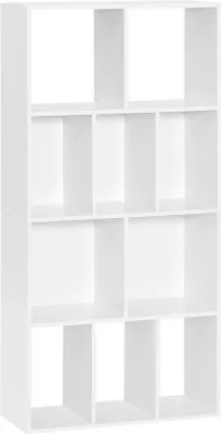 Produktbild von Schwedische Bücherregal - Aufbewahrungsregal / Bücherregal / Leiterregal - Brettschicht - 60x20x120 cm - Weiß