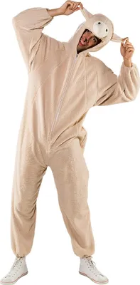 Produktbild von O7108H-54-56 beige Herren Schaf Kostüm-Overall Gr.54-56