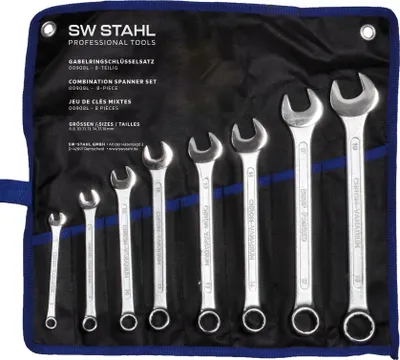 Image de SW-Stahl Jeu de clés mixtes, 6-19 mm, 8 pièces 00908L