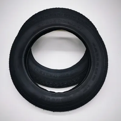 Produktbild von Ralson 2x 12 Zoll Reifen 12 1/2 x 2 1/4 | 57-203 | Decke Mantel Kinderwagen Roller Buggy Kinderfahrrad Schwarz