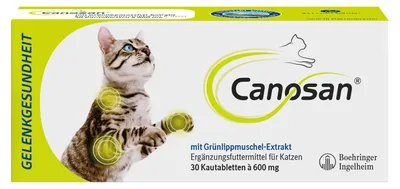 Zdjęcie produktu dla Canosan tabletki do żucia na stawy dla kotów z ekstraktem z omułka zielonowargowego Gonex, 30 tabletek