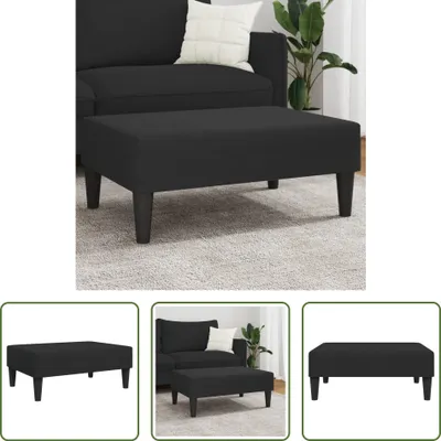 Produktbild von The Living Store Fußhocker Schwarz 77x55x31 cm Samt
