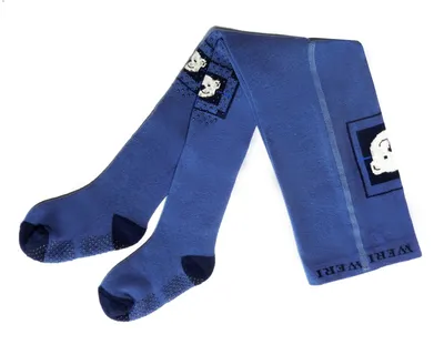 Produktbild von Kinder Krabbelstrumpfhose mit ABS Beschichtung Bär Jeans Größe 74
