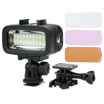 Image de LED Caméra Plongée Remplissage Lumière 40m Eclairage sous-marin Lampe étanche Photographie