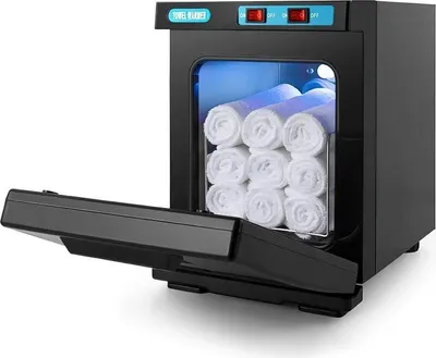 Obrázek produktu pro Ohřívač ručníků – skříňka na ohřívání ručníků – 360° ohřev – 6–8 ručníků – až 80 °C – 220 V – 5 W – černá