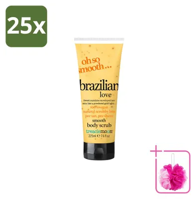 Imagen del producto de 25 exfoliantes corporales Treaclemoon "Brazilian Love" - 225 ml - Pack ahorro - 25 unidades
