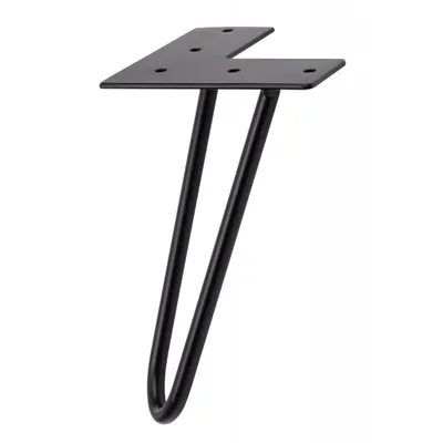 Obrázek produktu pro Walteco Nábytková noha Hairpin, výška 200 mm, 2ramenná, černá Množství: 1 ks