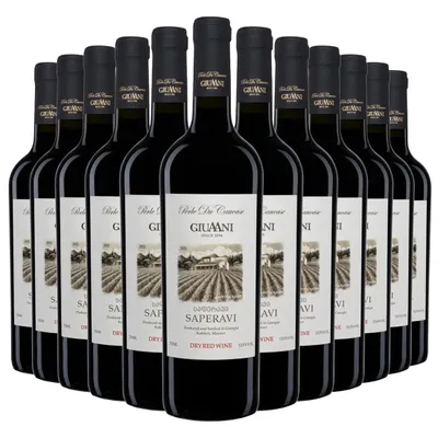 Produktbild von Giuaani Saperavi Georgischer Rotwein Trocken (12 x 0,75L)