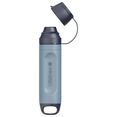 Immagine prodotto di LifeStraw Peak Series Personal Filter Straw Solo, filtro d'emergenza per l'acqua, blu montagna