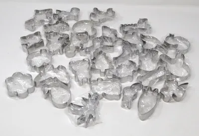 Produktbild von 30 Stück Ausstechformen Ausstecher Set Plätzchenformen aus Edelstahl Metall