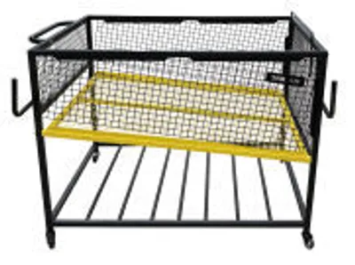 Produktbild von Netsportique Ballwagen – Stabiler Aufbewahrungswagen für Bälle mit Rollen (800 x 520 x 850 mm)