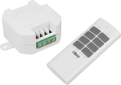 Produktbild von Funk-Schalter Set McPower "Comfort", Empfänger + Fernbedienung, max. 2.000W