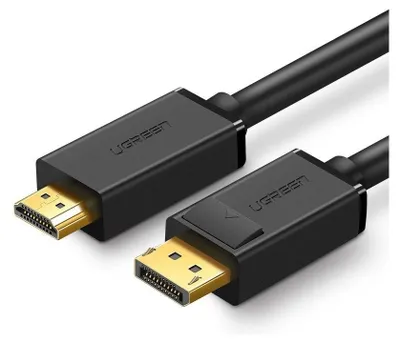Zdjęcie produktu dla Ugreen 10238, 1 m, DisplayPort, HDMI, Męska, Męska, Prosty