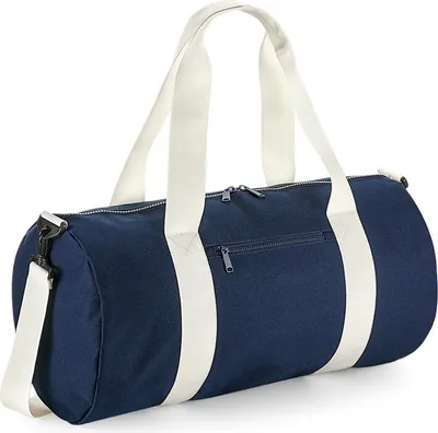 Produktbild von BagBase Original XL Barrel Sporttasche PC4124 (Einheitsgröße) (Marineblau/Naturweiß)