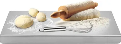 Immagine prodotto di Tagliere in acciaio inox - resistente - 1 pezzo - 40x30 cm - adatto agli alimenti