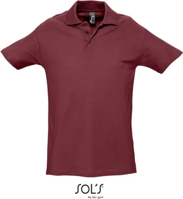 Zdjęcie produktu dla SOLs 11362 | Męska koszulka polo Spring II - Kolor: Bordowy - Rozmiar: M
