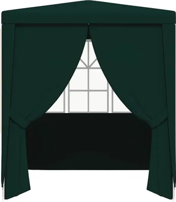 Immagine prodotto di vidaXL Tenda professionale per feste con pareti laterali 2,5×2,5 m Verde 90 g/m²