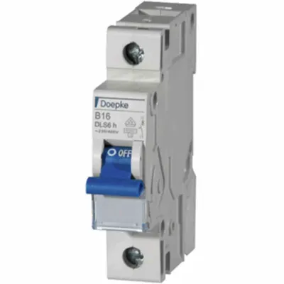 Zdjęcie produktu dla Wyłącznik DOEPKE LS B10A DLS-6H-B10-1-6-KA 6kA 1-biegunowy 230V charakterystyka B DLS-6H-B10-1-6-KA (09914021)