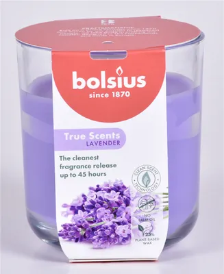 Produktbild von Bolsius Duftkerze True Scents Lavendel 9 cm im Glas