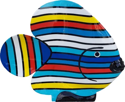 Obrázek produktu pro Moderní dekorace dům zahrada dekorace postava socha socha abstraktní ryba 50 cm