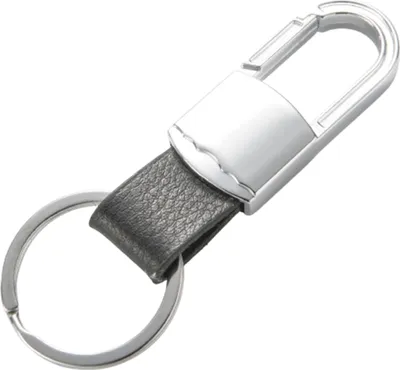 Produktbild von INF Schlüsselanhänger Auto aus Metall und Leder D