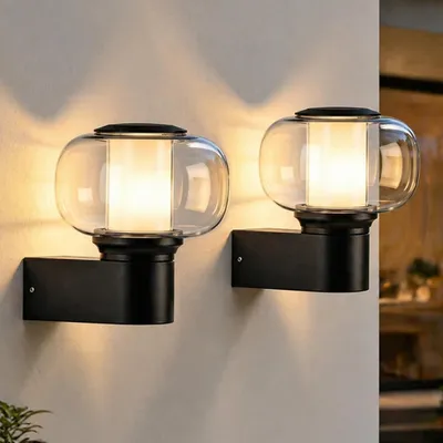 Produktbild von ZMH LED Außenwandleuchte 2er Outdoor IP65 Aussen Wandbeleuchtung E27 Wandlampe Hauswand AußEnlampe Wand Wall AußEnleuchte Balkon Flur