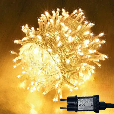 Produktbild von LED-Lichterkette mit Timer - Dekobeleuchtung mit 8 Modi - Weihnachtsbeleuchtung für Zuhause, Hochzeit und Weihnachten - Warmweiß - 20 m, 200 LEDs