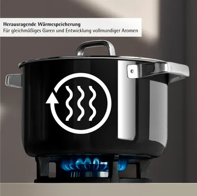 Produktbild von WMF Fusiontec Mineral Pro 518735290, 6 l, Rund, Schwarz, Edelstahl, Fusiontec, Edelstahl