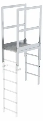 Produktbild von Euroline Attika-Überstieg Aluminium blank