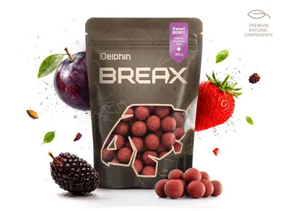 Produktbild von Delphin Breax Boilies Sweet Berry 16mm 20mm 24mm 300g : 16mm Größe: 16mm