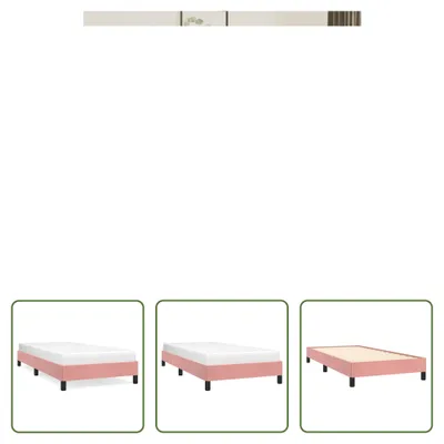 Produktbild von The Living Store Bettgestell Rosa 90x200 cm Samt