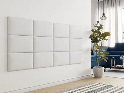 Obrázek produktu pro Čalouněný nástěnný panel 50x30 PAG - bílá