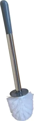 Produktbild von Sanwood Coppa Mittelblau 6402489  WC Weiß Bürstenkopf mit Edelstahl Griff WC Bürste rostfreie Klobürste - Ersatztoilettenbürste - Ersatzklobürste