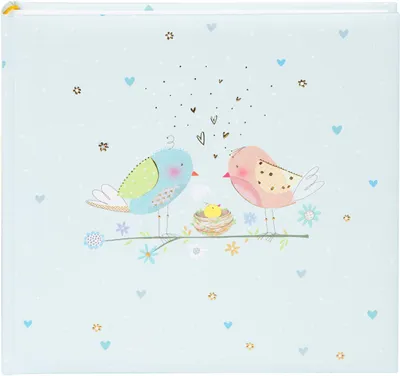 Produktbild von Goldbuch Fotoalbum Loving Birds Boy weiß 25x25 cm