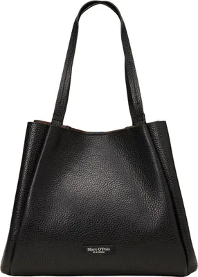 Produktbild von Marc O'Polo Leder Schultertasche Biana Shopper Black schwarz