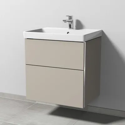 Obrázok produktu pre Sanipa, podstavba pod umývadlo pre keramické umývadlo Avento, 60 cm, 2 zásuvky s úchytkami