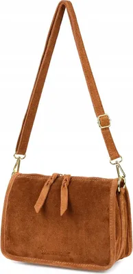 Produktbild von Damen-Umhängetasche aus Leder, Wildlederkoffer